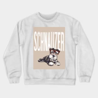 Schnauzer dog Crewneck Sweatshirt